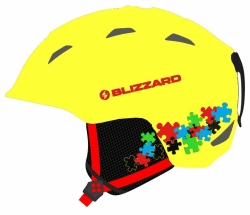 Helma Blizzard Demon Ski Helmet Junior neon yellow  