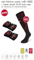 Vyhřívané ponožky Lenz Lithium Pack rcB 1200+Heat Sock 5.0 Toe Cap 